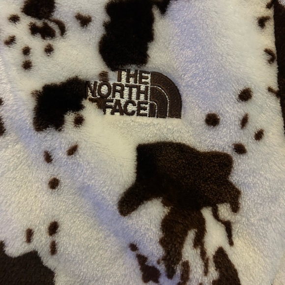 Women’s The North Face Cow Print Fleece Jacket Size XXL (Fits like medium/large) - Picture 3 of 6